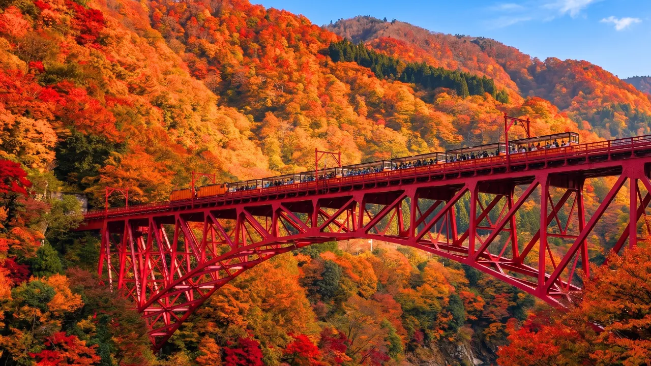 秋色に染まる景色へ。ふたりで巡る紅葉デート。